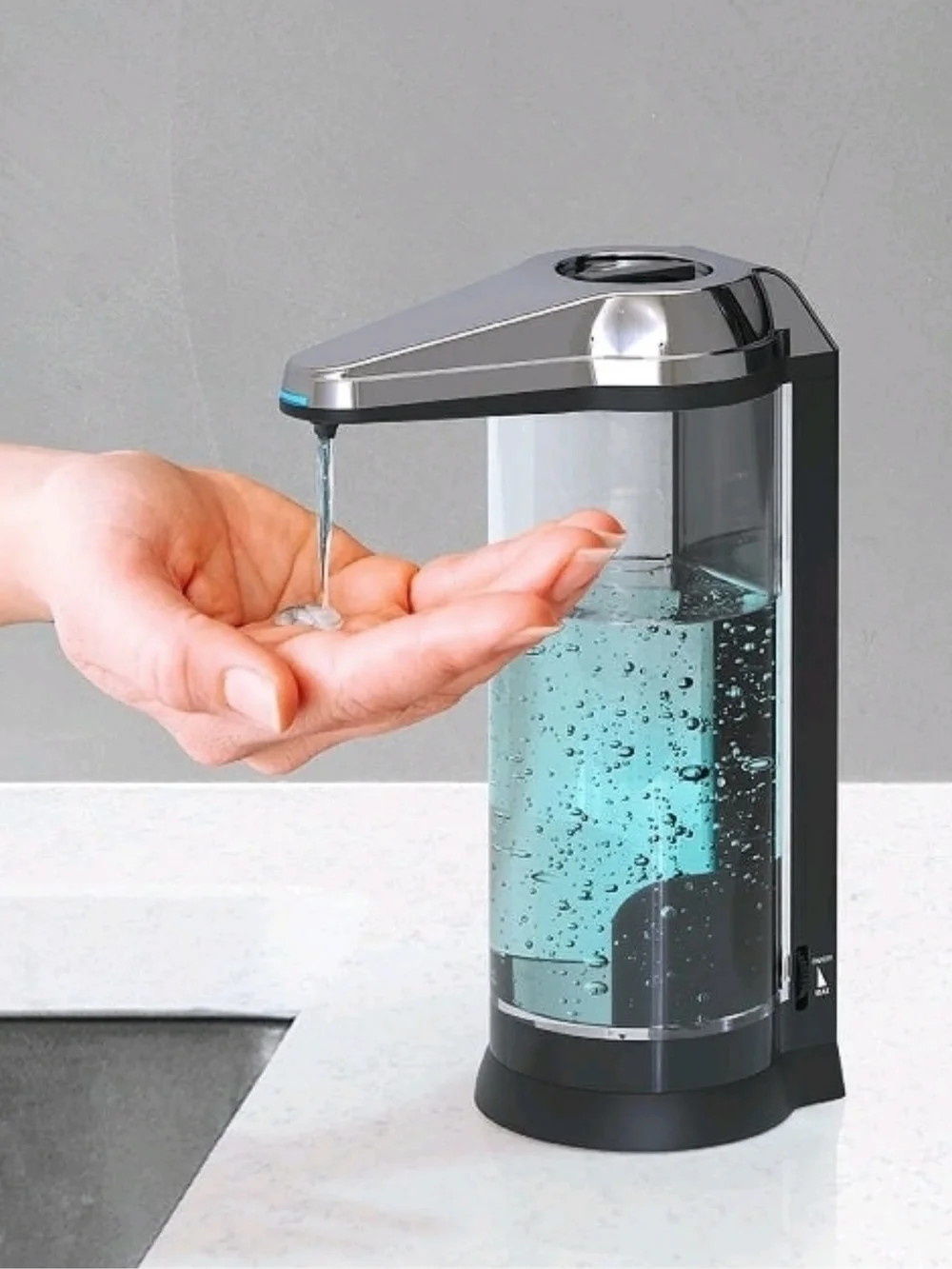 Touchless XL Soap & Sanitizer Dispenser Automatic Adjustable Large Capacity